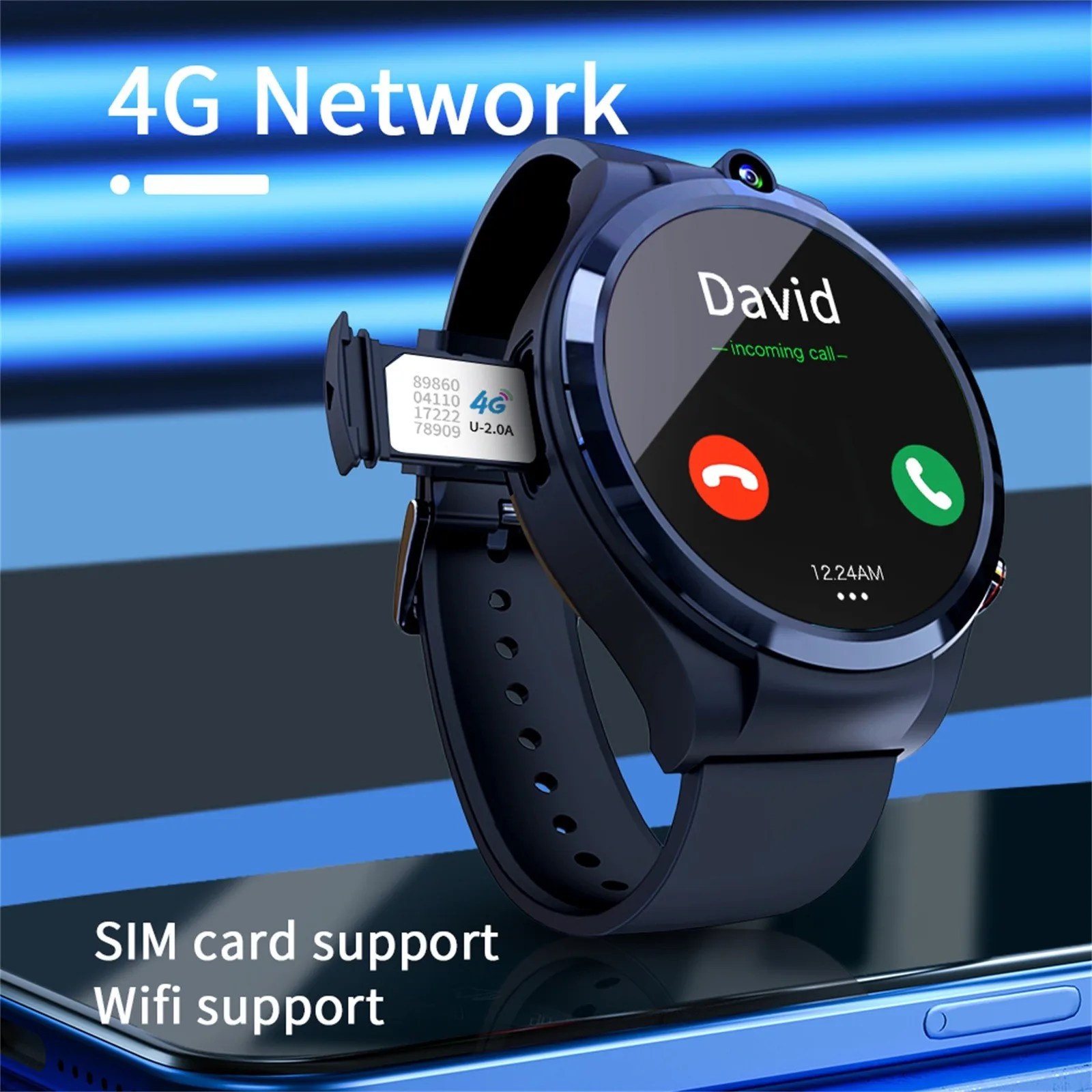 Смарт-часы apple Watch 4 Android 10 7 wi-fi двойная камера сенсорный экран |