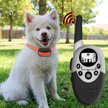 

1000m Pet Electric Remote Control Collar Dog Training Collar Waterproof Rechargeable Dog Training Tool with LCD Display 30%off