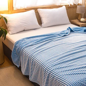 

Winter Warm Fleece Plaid Throw Blanket for Beds Solid Yellow Pink Color Soft Bedspread Thickness Flannel Sofa Bed Cover 150x200