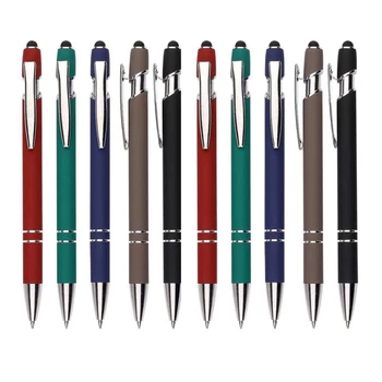 شراء500 قطعة/الوحدة 2 في 1 العالمي رسم شاشة تعمل باللمس Stylus القلم أقلام لباد آيفون اللوحي الهاتف الذكي شعار مخصص مجاني