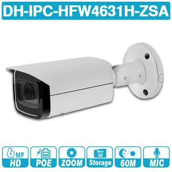 

DH 6MP bullet IP Camera IPC-HFW4631H-ZSA 2.7-13.5mm 5X Zoom IR 60m CCTV Camera Built in MIC POE security camera for outdoor