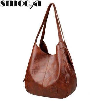 

Smooza Vintage Womens Hand Bags Designers Luxury Handbags Women Shoulder Bags Female Top-Handle Bags Fashion Handbags
