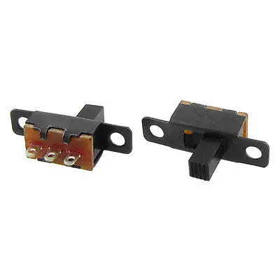

50Pcs 6mm High Knob 3 Pin 2 Position 1P2T SPDT Panel Slide Switch 0.5A 50V DC