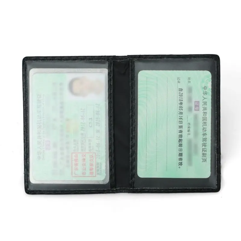 Мужской тонкий PU кожаный держатель для кредитных карт держатель для карт карман кошелек-Органайзер
