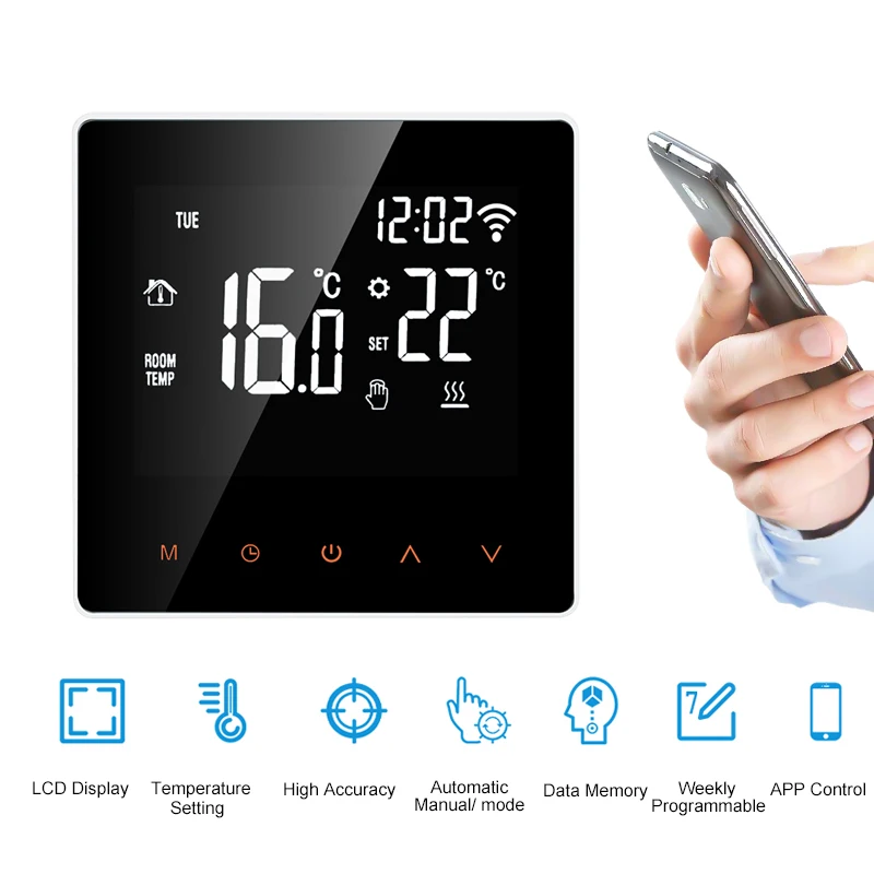 Термостат Tuya Smart Life с Wi Fi контроллер температуры для воды/Электрического