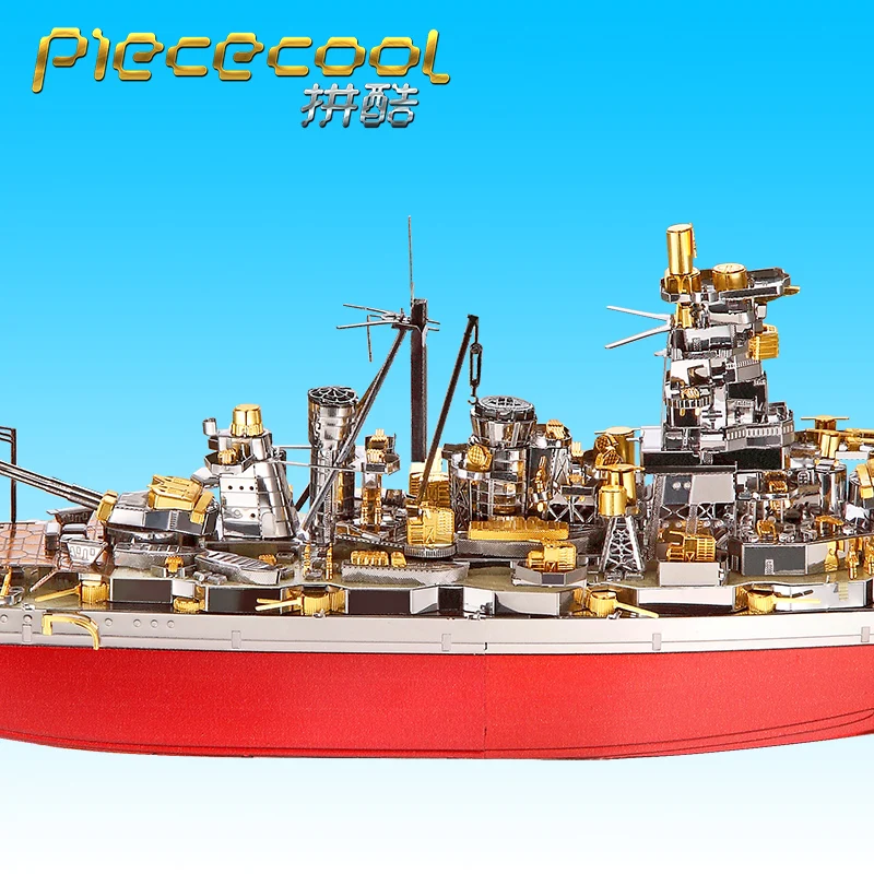Skup New Arrival 3D puzzle metalowe KONGOU pancernik 31*5*7.5CM dla modelu wersja zmontowane Model dorosłych dzieci zabawki edukacyjne prezent