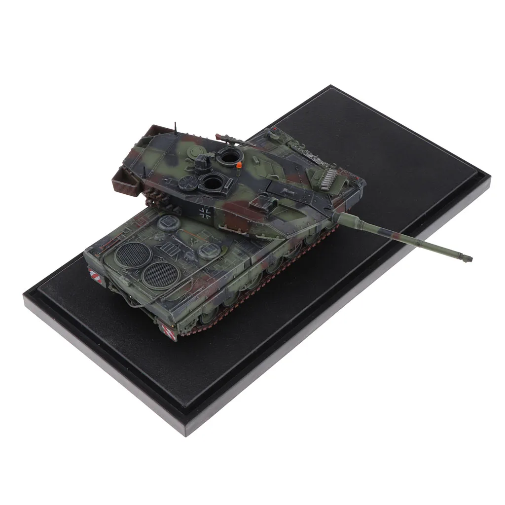1:72 German Leopard 2 A6 Main Battle Tank Artillery Model Army Crawler Vehicle Toy Collectibles Playset Home Decor