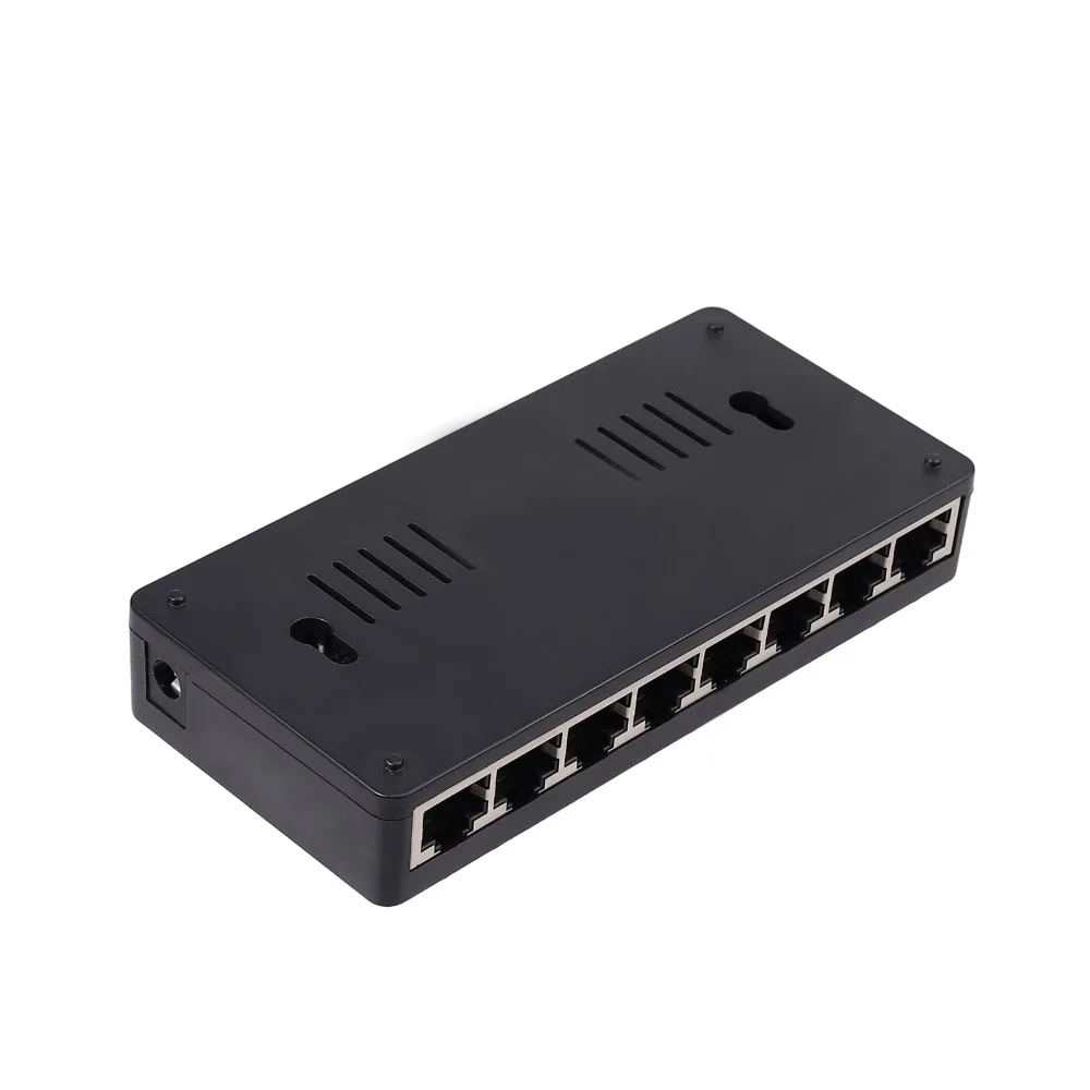 Proster 8 портов для Gigabit Mini Switch Ethernet для Netzwerk DSL LAN Hub 10 100 Мбит/с настольный мини-коммутатор 8 портов RJ45 быстрая