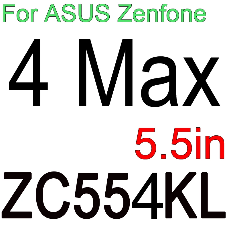 Закаленное стекло 9H для ASUS Zenfone 4 Max ZC554KL 3 Max ZC520TL Go ZB500KL 3 2 Laser ZE500KL Selfie ZD551KL Защитная пленка для экрана - Цвет: 4 max zc554kl