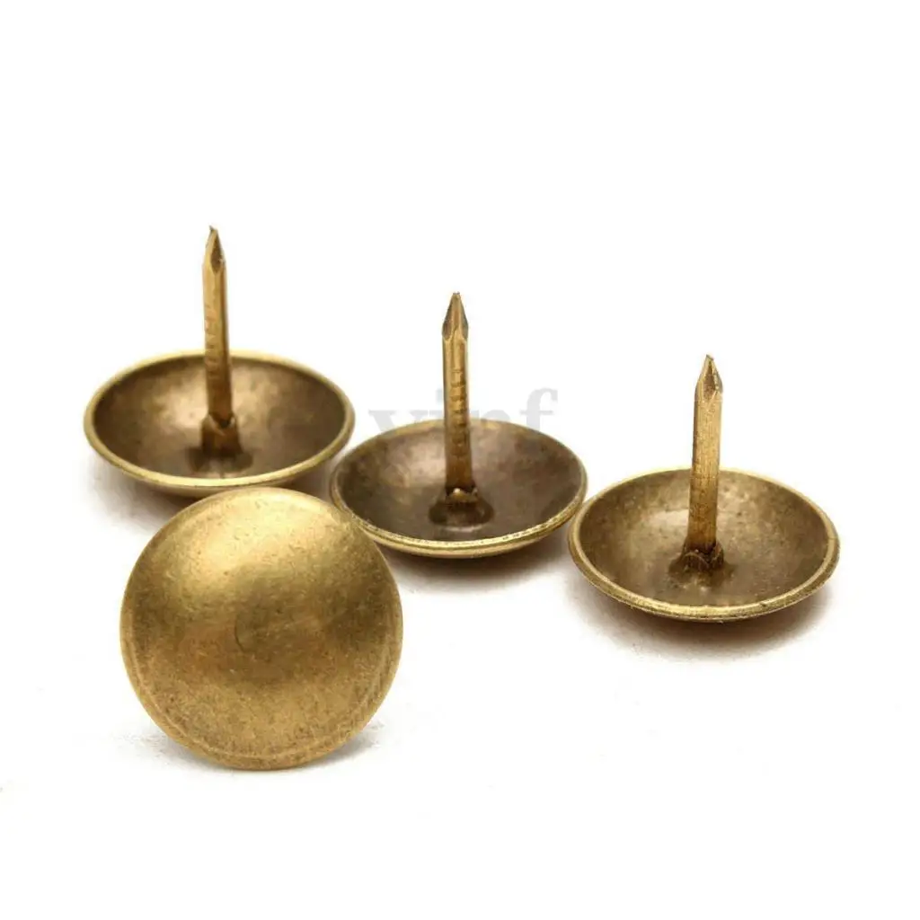 Upholstery Nail Pack of 100Pcs Antique Bronze Upholstery Nails 4 Sizes