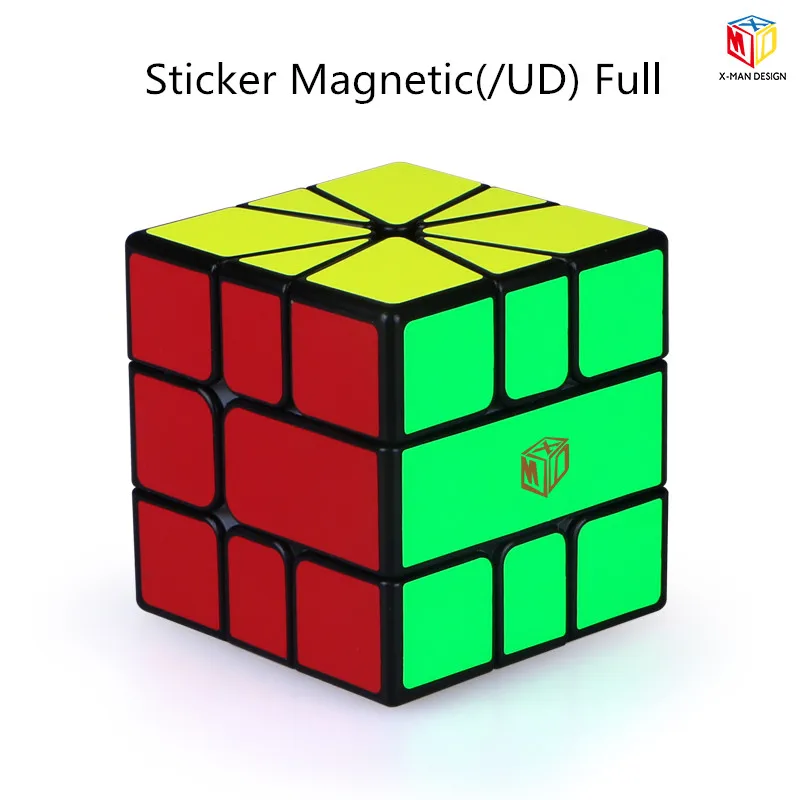 XMD SQ1 V2 QiYi Mofangge вольт SQ-1V2 Магическая головоломка X-Man дизайн Qifa квадратный 1 Обучающие Развивающие детские игрушки - Цвет: Black Sticker Full