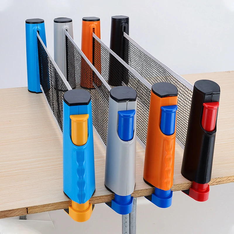 

Table Tennis Net Portable Anywhere Retractable Ping Pong Post Net Rack