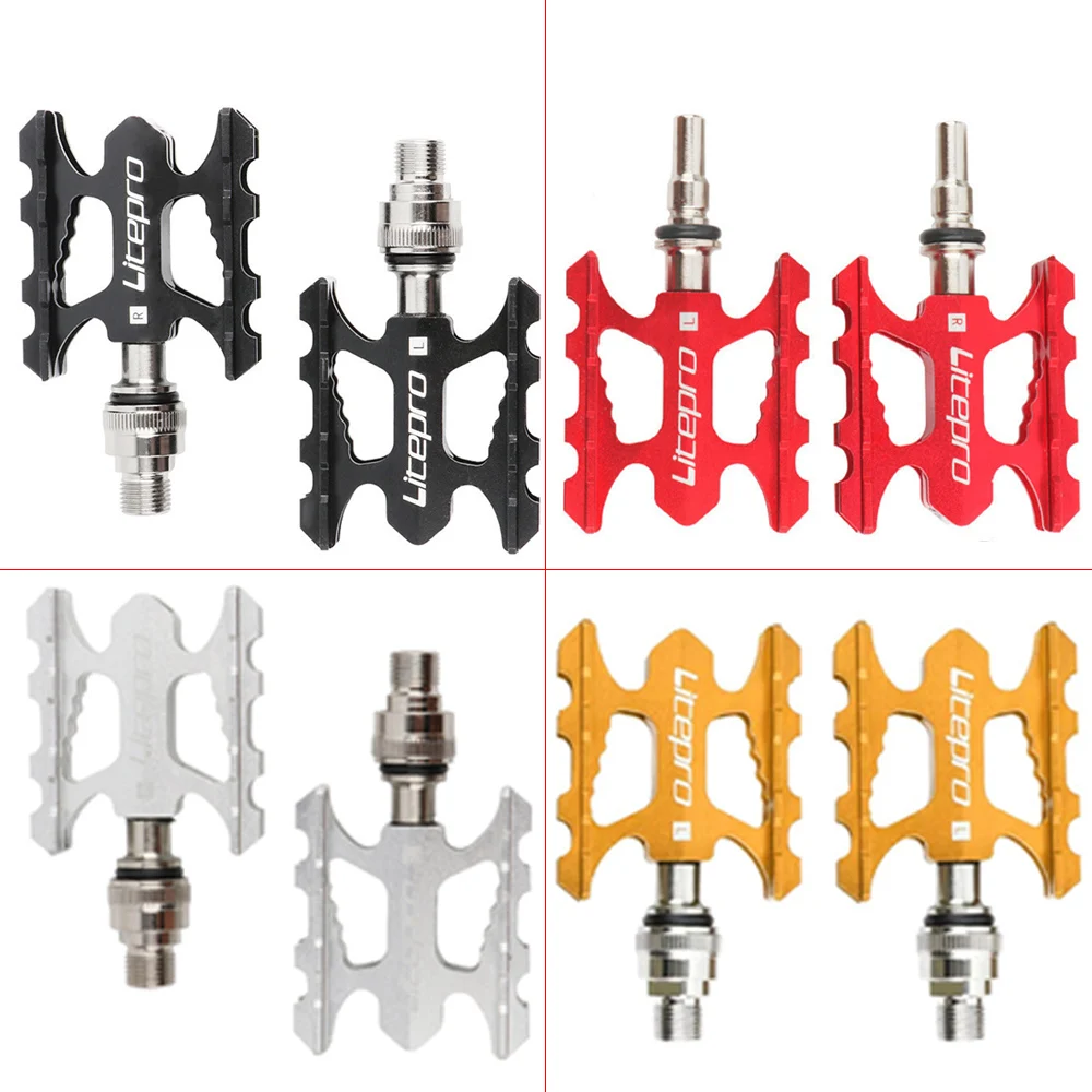 

NEW Quick Folding Bike Pedal Sealed Bearing Aluminum Alloy Non-slip MTB Road Bike BMX Universal Bicycle Pedal For Brompton F