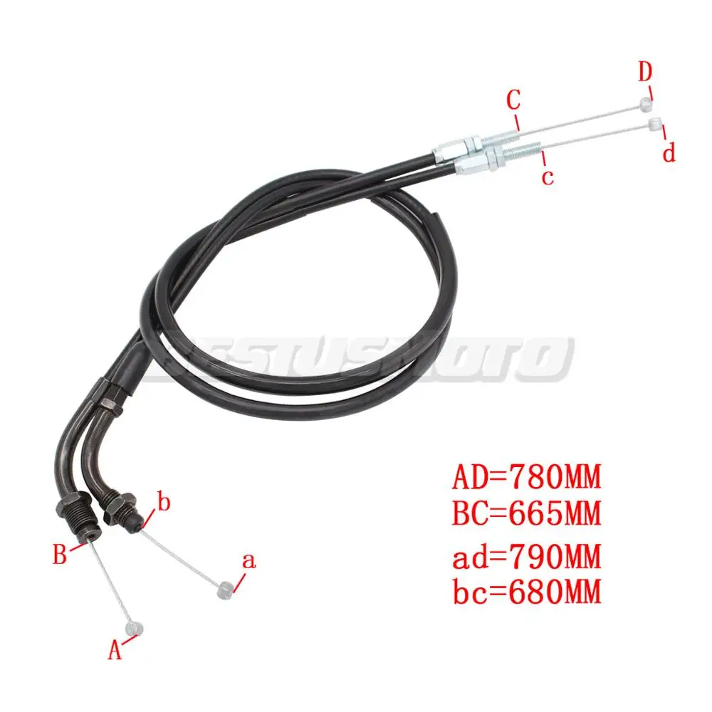 Кабель дроссельной заслонки для мотоцикла Honda CBR600RR CBR 600RR 600 RR F5 2003 2012 CBR1000RR 1000RR 1000