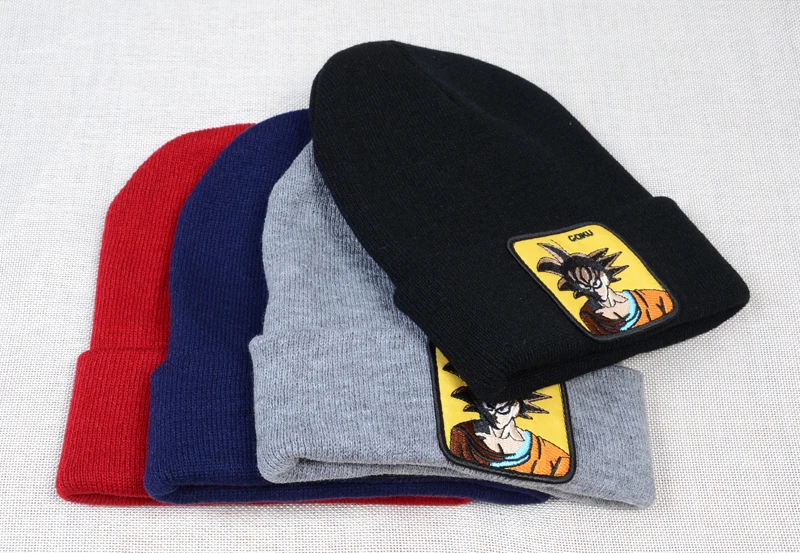 Бренд Dragon Ball Z Goku VEGETA MAJIN бини Зимняя Теплая мужская и женская хип-хоп шапка модная теплая зимняя Лыжная вязаная шапка