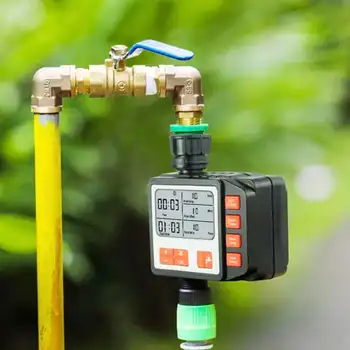 

Garden Tool Watering Timer Valve Automatic Water Timer Outdoor Garden Irrigation Timer LCD Screen Sprinkler Controller System