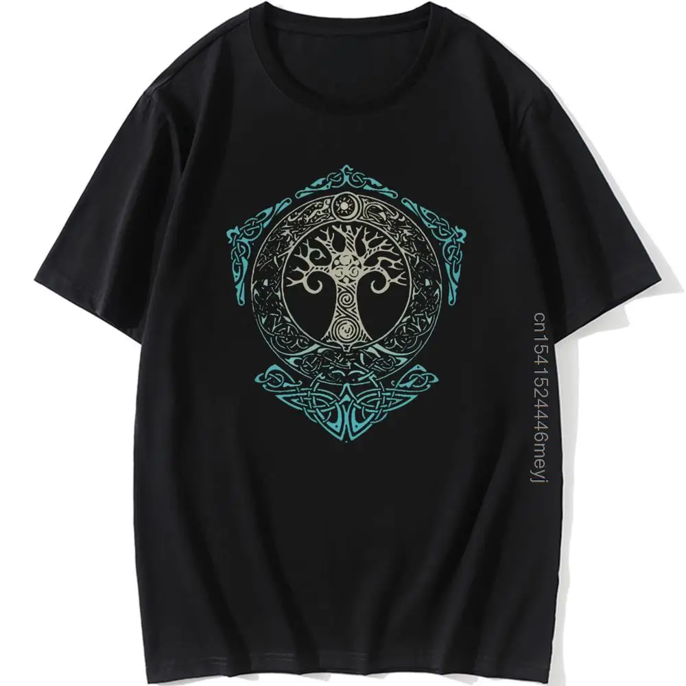 

Oversized Yggdrasil T Shirt World Tree Men Tops Fashion Pattern Tee New Printed T-Shirt Men's Odin Aesir Nordic Mythology Tshirt
