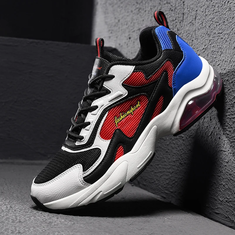 

Spring 2020 Running Men Sneaker Breathable Sports Men Shoes Anti-Slip Running Shoes For Boys Rubber Sole Men Athletic Footwear