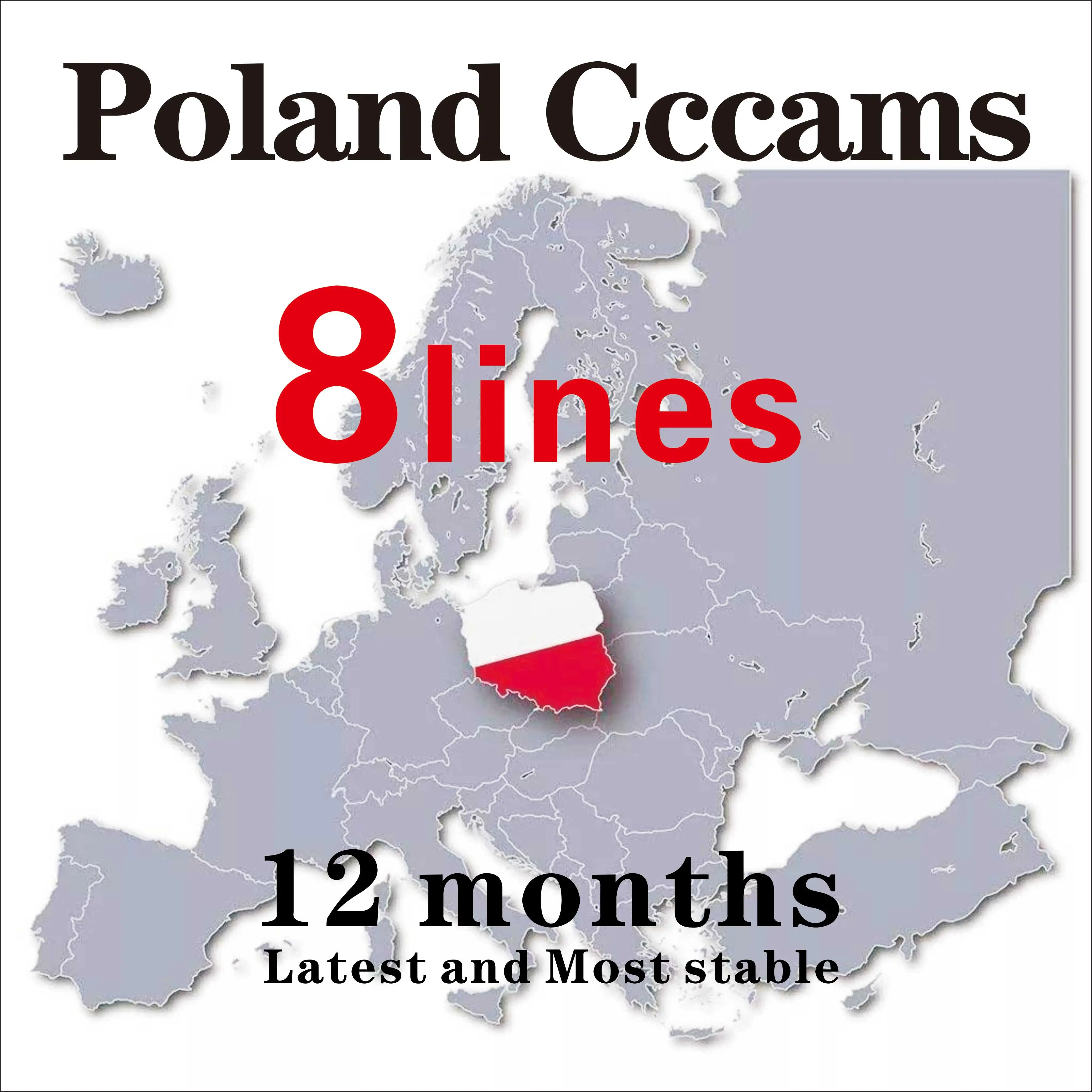 

1 year Super Europe Cccam 2020 Europe's latest and most stable Cline Poland satellite TV receiver DVB-S2