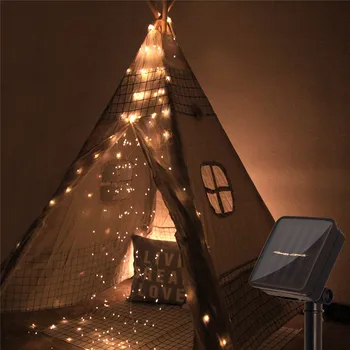 

100 LED String Lights Waterproof Watering Can Light Solar Powered Decorations House lighting holiday decoration #3J03
