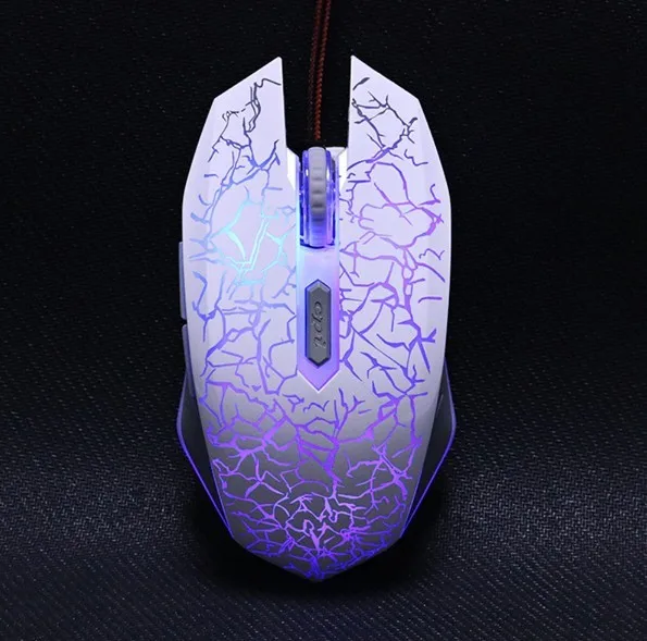 Эргономичная Проводная игровая мышь 7 кнопок 5500 dpi светодиодный USB компьютерная мышь геймер мыши X7 Бесшумная Mause с подсветкой для ПК ноутбука - Цвет: White