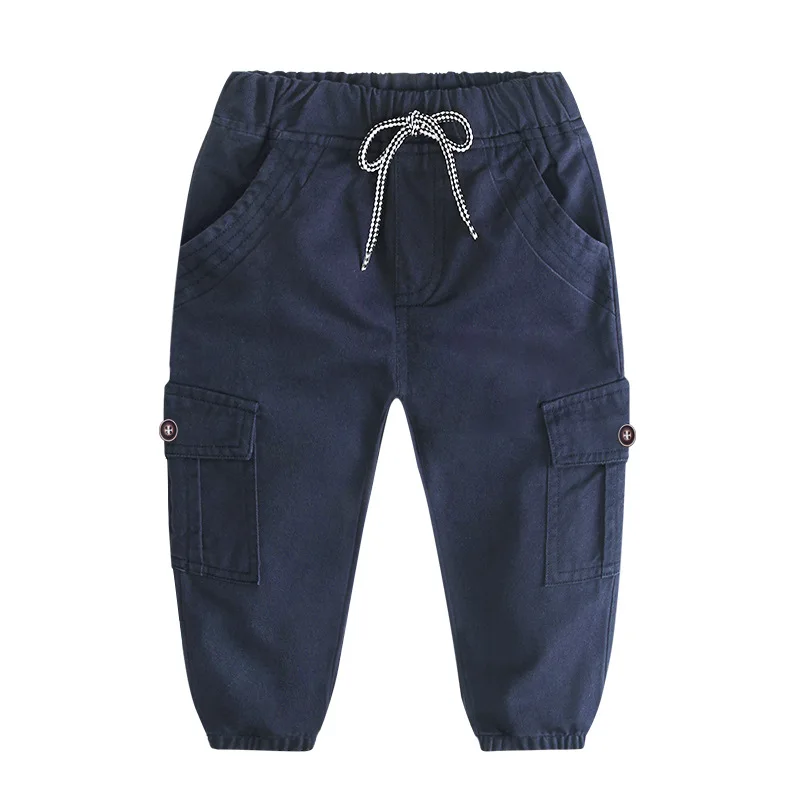 HereNice/детские черные узкие брюки; брюки для маленьких мальчиков; уличная одежда с карманами; кружевные штаны с оборками; одежда