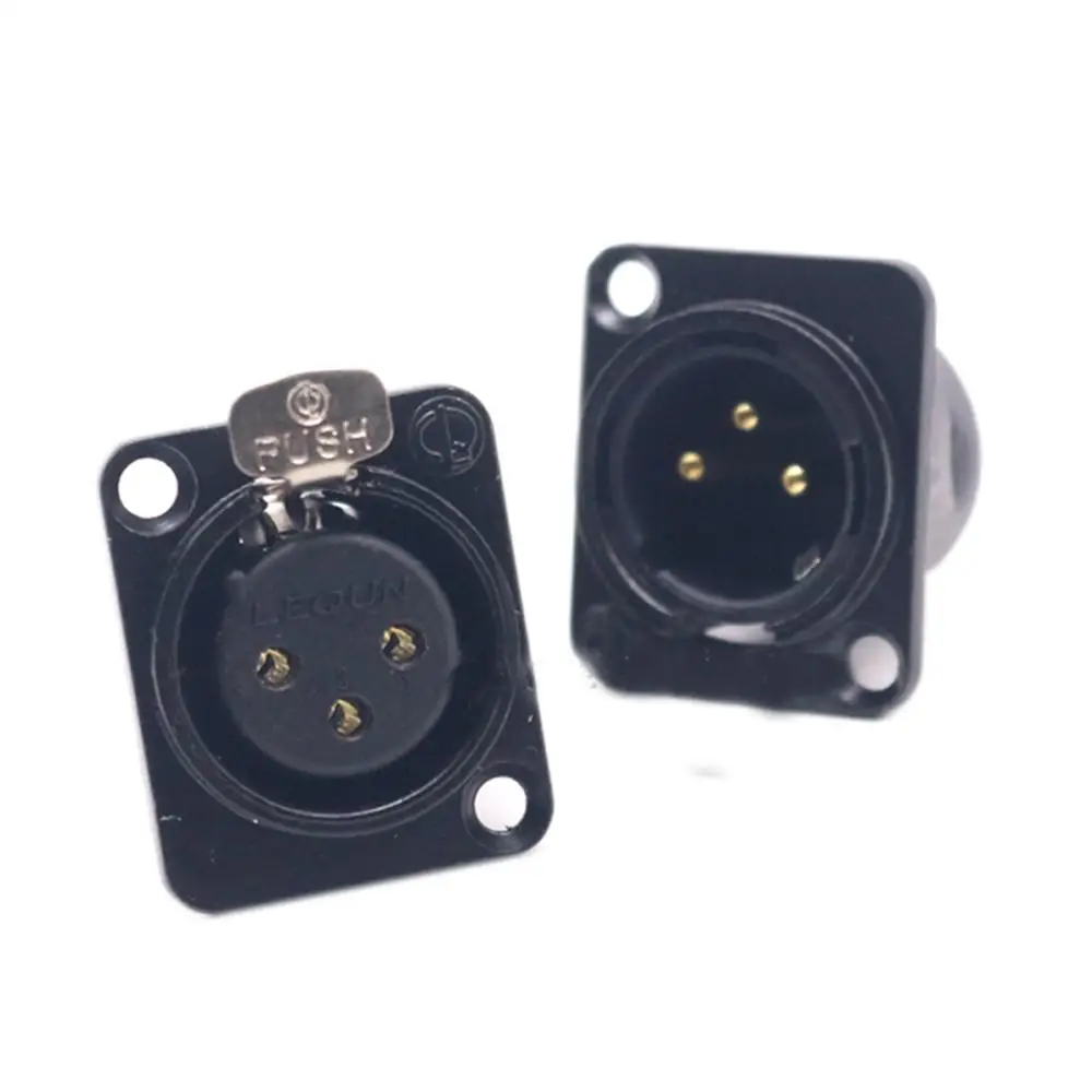 Haldane 4 шт. HIFI Позолоченный XLR гнездо Phono шасси для усилитель CD
