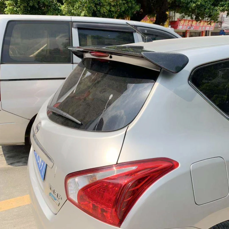 Для Nissan Tiida спойлер Высокое качество углеродного волокна Материал задний автомобильный спойлер для Nissan Tiida спойлер 2006
