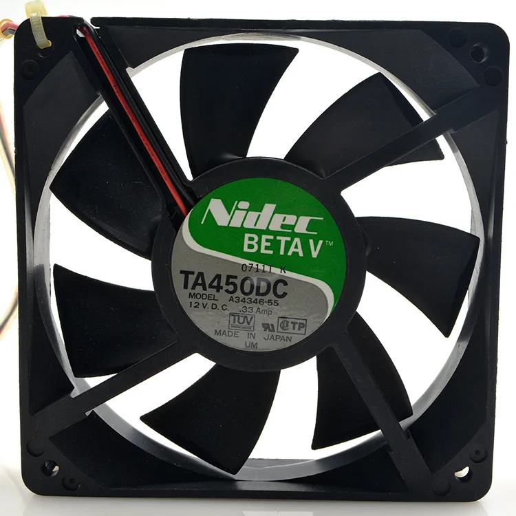 Для NIDEC TA450DC A34346 55 12 см 12025 12V 0.33A в форме ручки с двумя шарами рассеивание тепла