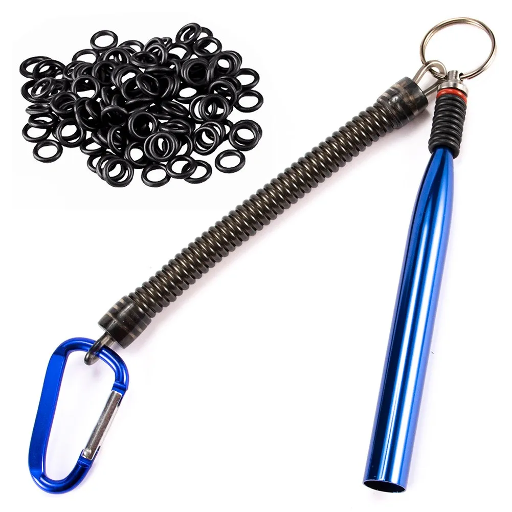 100Pcs O Rings Aluminum Alloy Portable Wacky Worm Rig Tool Kits For Soft Baits Lures Fishing Accessories 100Pcs O Rings Aluminum Alloy Portable Wacky Worm Rig Tool Kits For Soft Baits Lures Fishing Accessories