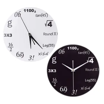 

Math Equations and Notations Mathematics Chalkboard Geek Wall Educational Clock Dropship