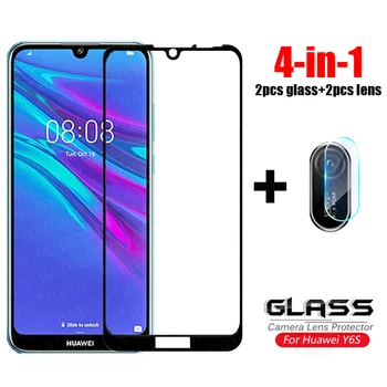 Перейти на Алиэкспресс и купить 4-в-1 для стекла Huawei Y6S закаленное стекло Huawei Y6S Y9S Защитная пленка для объектива камеры полное покрытие пленка стекло для Huawei Y6S 2020