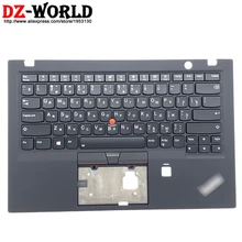 Neue Original Palmrest Ober Fall Mit RU Russische Beleuchtete Tastatur für Lenovo Thinkpad X1 Carbon 5th Gen Laptop C Abdeckung 01LV328