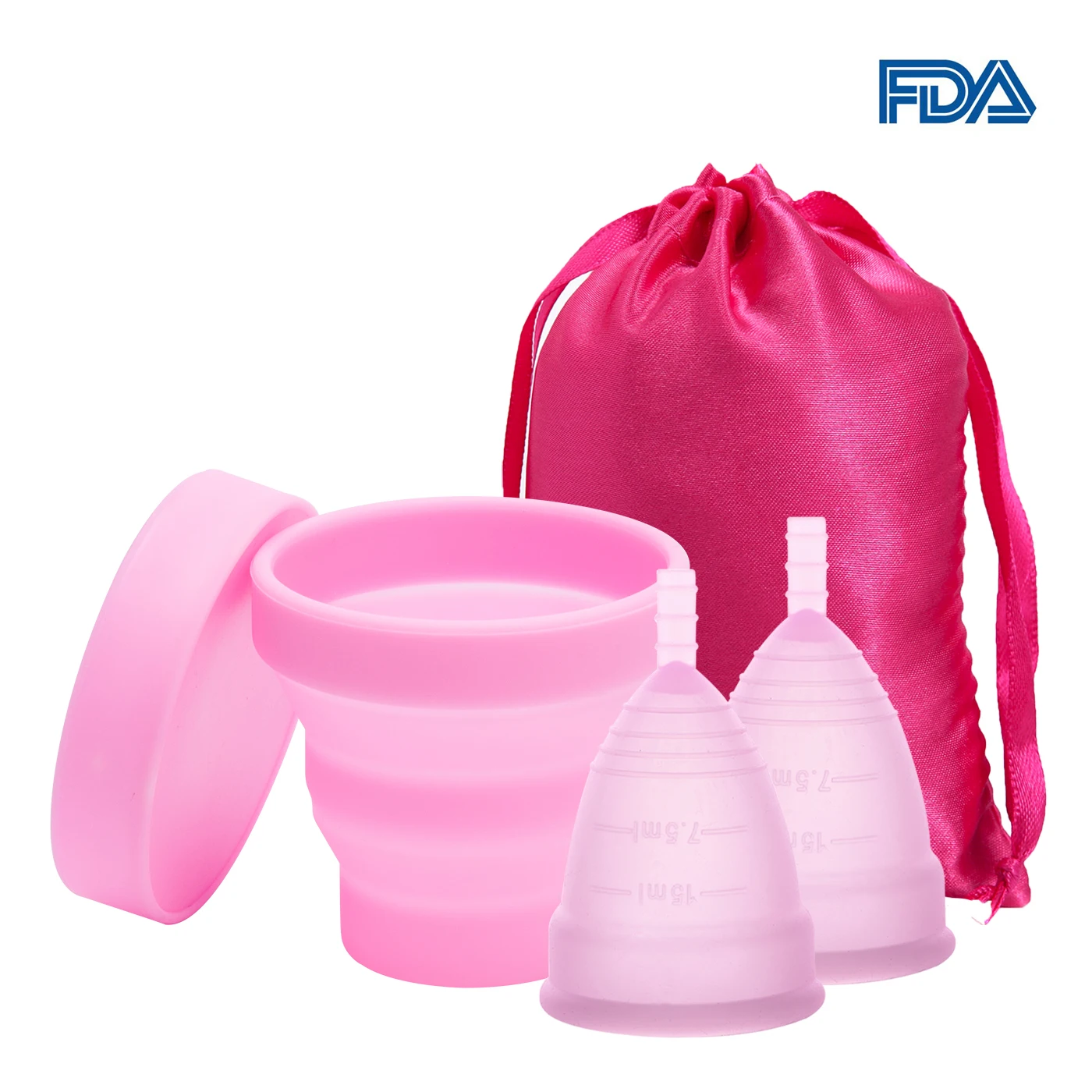 Feminine Hygiene Menstrual Cup Medical Silicone Menstrual Cup Sterilizer Women Lady Cup Sterilizing for Women Menstrual Period