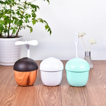 

35ml/h Office Acorn Shaped LED Essential Oil Diffuser Water Humidifier 160ml