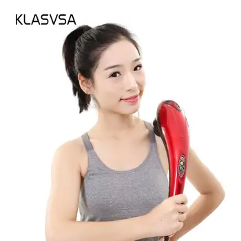 

KLASVSA Electric Vibration Rolloer Massager Device Back Neck Waist Shiatsu Acupoint High Frequency Vibrating Massage Relaxation