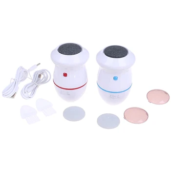 

1set USB Rechargeable Electric Vacuum Adsorption Foot Grinder Pedicure Tools Foot File Pedicure Tools Foot File Care Tool