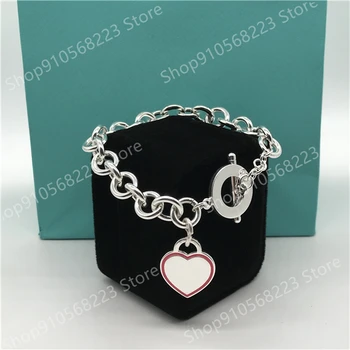 

100% sterling silver love bracelet; OT ring; pink color; charming color; great gift for women