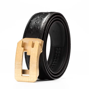 

Designer belt men's high quality Brand Automatic Buckle Black 100% genuine leather belt for men luxury strap male belt boy