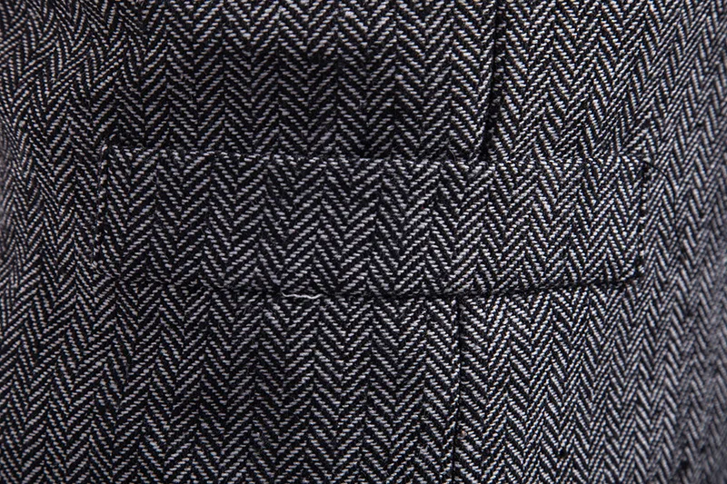 New Style MEN'S Waistcoat Herringbone Single Breasted Casual Vest Sportsman Suit Vest
