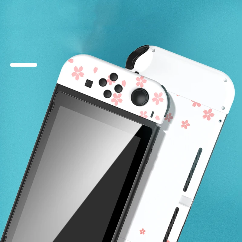 Nintendo Switch Sakura консоли спины плитов и контроллер Корпус Оболочка Чехол полный набор кнопок для nintendo Switch Joy-con Корпус чехол