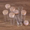 5pcs 30ml 30*70mm Glass Bottles with Wooden Caps Glass Jars Spice Jars Glass Vials Glass vessels For Wedding Favors 1