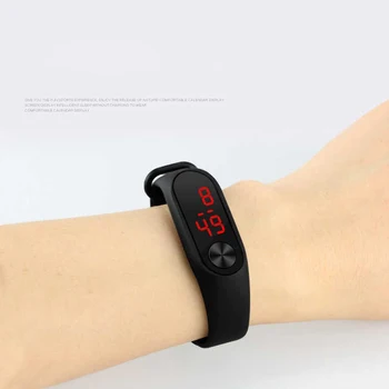 

Silicone Wrist Watch for Men and Women Watches Electronic Candy Colors Watches LED Casual Wristwatch Sports Watch Clock