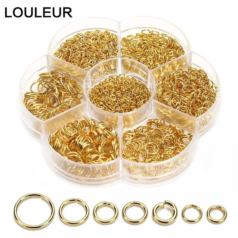 690-1550pcs/box Open Jump Rings Split Rings Link Loop Set Basical Jewelry Kits For DIY Jewelry Making Findings Connector