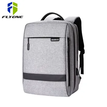 

FLYONE Waterproof Travel Backpack Men Business USB Charging 15.6 inch Laptop Backpack Schoolbag Male Bagpack Mochila Rucksack