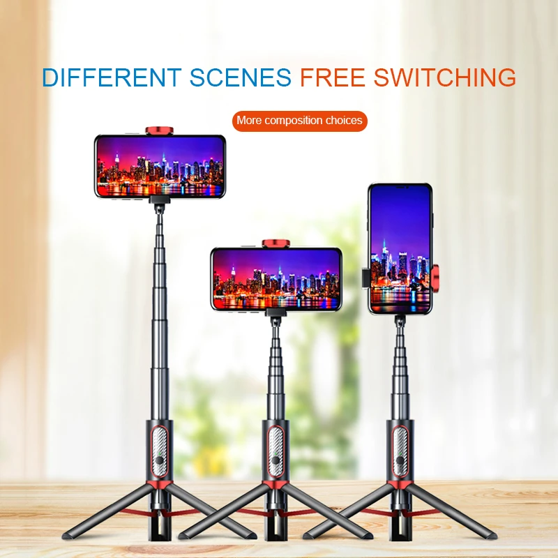 

KYCXD Bluetooth Selfie Stick Tripod Extendable Monopod Adjustable Selfie Stick for iPhone Samsung Huawei Xiaomi