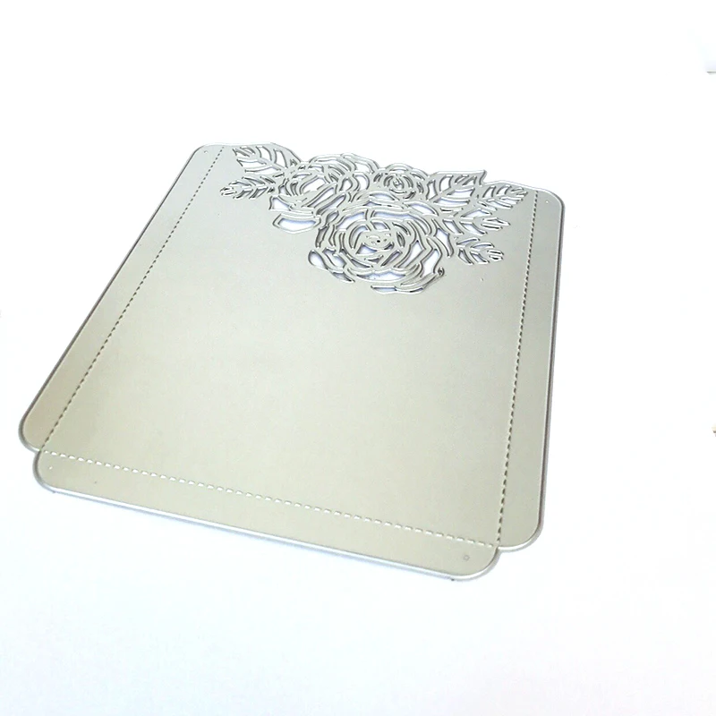  Flowers Envelope Scrapbooking Pocket Metal Cutting Dies Wedding invitation Craft Die Cut for diy pa