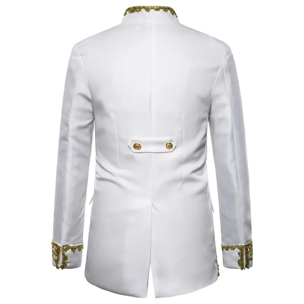 Men's Suits Casual Gothic Jacket Punk Coat dance clothes star style dress punk stand collar