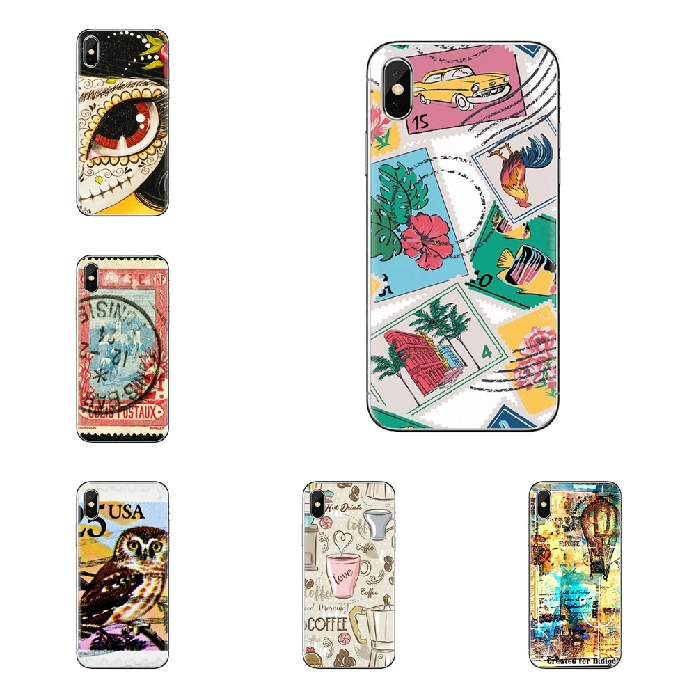 Universal stamps retro TPU Transparent Cover Bag For Xiaomi Redmi 4 3 3S Pro Mi3 Mi4 Mi4i Mi4C Mi5 Mi5S Mi Max Note 2 |