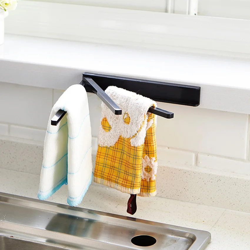 Вращающаяся стойка для полотенец вешалка для ванной кухни штанга настенная вешалка для полотенец Держатель фурнитура аксессуар